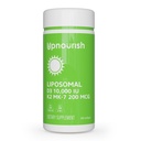 UpNourish Liposomal D3 K2 Vitamin 10000 IU D3 und K2 MK-7 200 mcg - 365 Vitamin D3 k2 (Vitamina D3 con K2) Mini Softgels - einfach zu schlucken K2 D3 Vitamin Supplement