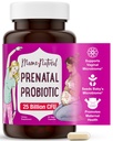 Mama Natural Prenatal Probiotics for Women – Gut & Immune Unterstützung für Schwangerschaft, Stillen & Postpartum* | 25 Billion CFU, 12 Strain Probiotic & Prebiotic Blend zu unterstützen Mutter und Baby