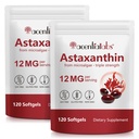 Suppléments d'astaxanthine 12mg - 120 Softgels