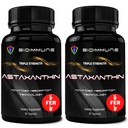 BioImmune 2 Pack Triple Strength AstaQuilTM Astaxanthin 12mg Enhanced Absorption, 120 Softgels w/Organic Coconut Oil. Leistungsstarkes Antioxidans für Augen-, Gelenk- und Herzgesundheit