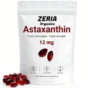 Astaxanthin 12mg, compléments naturels d'astaxanthin Algae, 120 Softgels 4-Mois