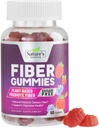 Gommies de fibre pour les adultes, sans sucre quotidien 4g Gommy Supplément de fibre, Gommy Gommy Digestive Health Support - Plant based Soluble Chews, Prébiotiques soutient la régularité et la digestion - 60 Gommies