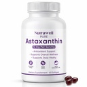 NutraWell Astaxanthin 12mg, mit Kokosöl, Antioxidans Support Supplement, Non-GMO, Glutenfrei, 60 Softgels