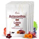14-in-1 Astaxanthin 12mg & Lutein 40mg mit Zeaxanthin-Ergänzungen, 24 Monate Versorgung, Frische Mikroalgenquelle, Unterstützt Augen, Haut, Antioxidans, Gelenk, Kreislaufgesundheit, Non-GMO, Glutenfrei, 4 Tasche