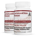 TURNER Neuseeland Astaxanthin Power mit UAF1000+, Antioxidans Supplement, 12mg Astaxanthin, 60 Servietten, 2 Flaschen