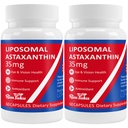 35mg Liposomal Astaxanthin Supplement - Leistungsstarke Antioxidante Unterstützung für Haut, Gelenk- und Augengesundheit - Natürliche Anti-Aging-Formel mit reinem Astaxanthin - Vegan, Non-GMO, 120 Kapseln