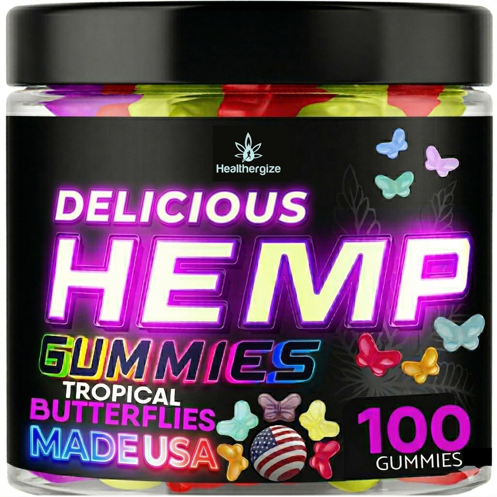 Hemp Gummies for Sleep, Deep Calm Rest- Nighttime Natural Hemp Seed Oil Infused Omega Butterflies Gummy -Made in USA-100 Count