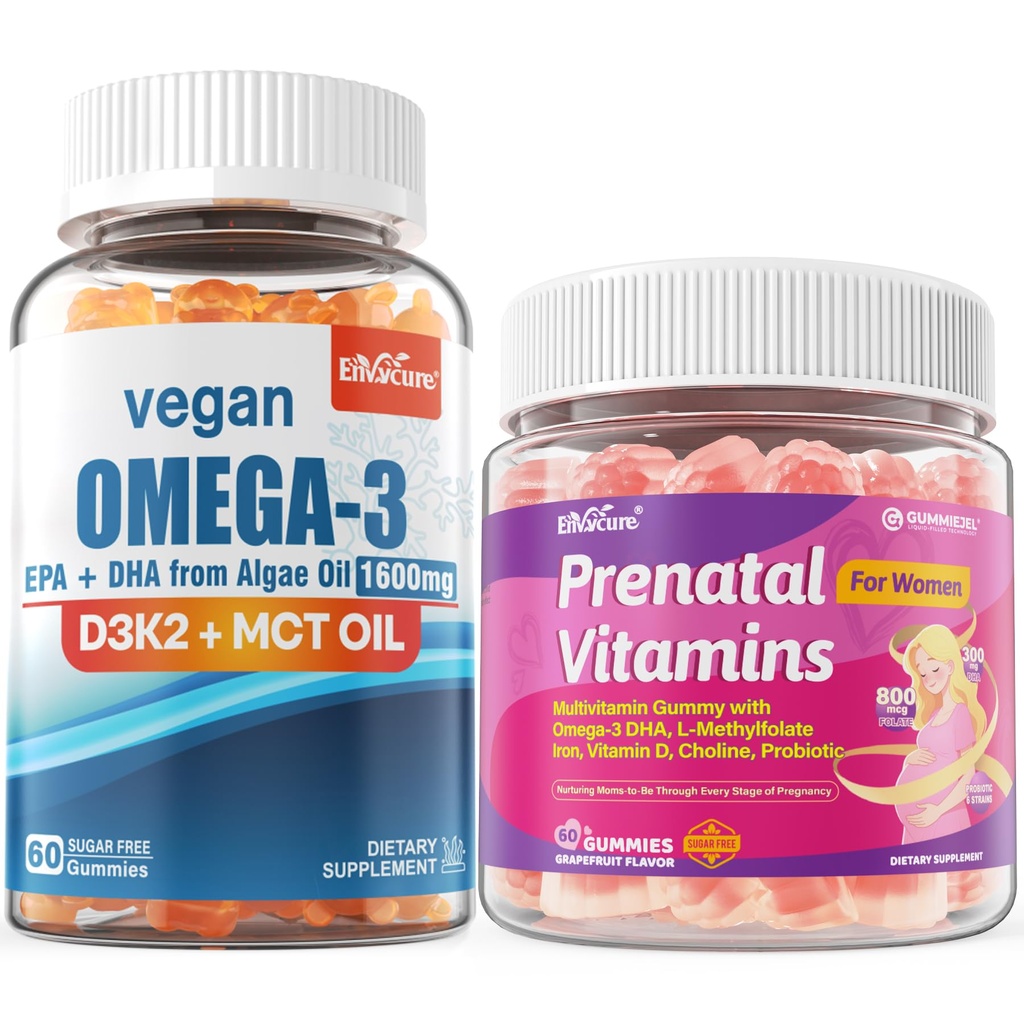 Pränatales Vitamin für Womem + Omega 3 Gummis