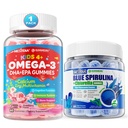 Omega 3 (EPA/DHA) Gefüllte Gummis + Bio Blue Spirulina Gummies
