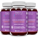 RUWAA NUTRITION Sambucus Elderberry Gummies für Kinder mit Zink & Vitamin C: Antioxidans, Immununterstützung Vitamine, Unterstützt Immunsystem Gesundheit: Vegetarisch, Glutenfrei, Gelatinefrei (3)