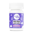 Wink Well Kids Melatonin Chewable Melts-Sleep Aid Chews with Melatonin 1mg- Quick Deep Toddler Sleep Aid, Drug-Free-Fast, Non-Habit-Forming Child Melatonin Dissolve Tablets- 30 Melts