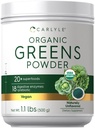Carlyle Greens Powder (en poudre biologique) 17,6 oz Supplement (en supplément) soulage le gaz occasionnel, l'inconfort et le ballonnement (en plus de 20 superaliments), 18 enzymes digestives et prébiotiques.