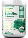 biophix poudre de Spiruline biologique, 2,2 Lbs 100% poudre de spiruline bleue verte, végétalien, non OGM, non irradié, certifié USDA, meilleur aliment protéinique