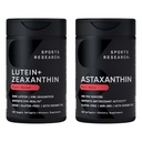 Sports Research® Eye Support - 20mg Lutein + 4mg Zeaxanthin fait avec Lute-Gen® et 6mg Astaxanthin Supplément de l'Astalif islandais (120 Softgels chacun)