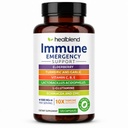 booster de supplément de soutien immunitaire 10 en 1 avec Elderberry, Zinc, Echinacea, Turmeric, Lactobacillus Acidophilus, pour adultes [120 Capsules]