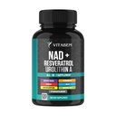 NAD+ Supplement Complex – NAD Supplement+ 300 mg mit Astaxanthin, Urolithin A, Resveratrol, CoQ10 & Antioxidant Blend – Cellular Energy, Mitochondrial Support – 120 Zähler (Pack 1)