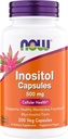 JETZT Lebensmittel Inositol 500 mg, Superior Myo Inositol Form, für Gesunde Membranfunktion*, Cellular Health*, Unterstützung für Frauen* Kosher, Geeignet für Vegane - 200 Vegetarische Kapseln (Pack von 1)