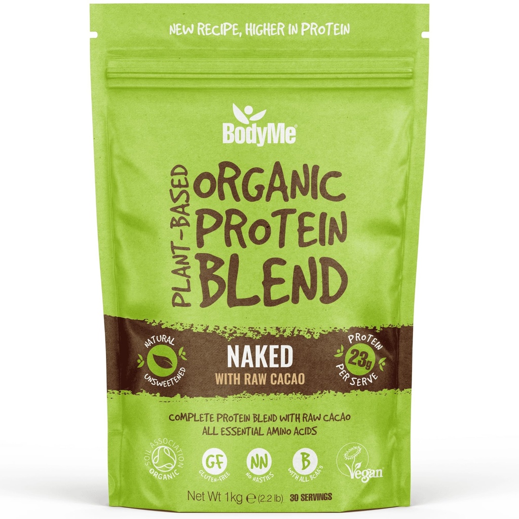 BodyMe Mélange de poudre de protéines végétales organiques de Cacao cru de 2,2lb 1kg