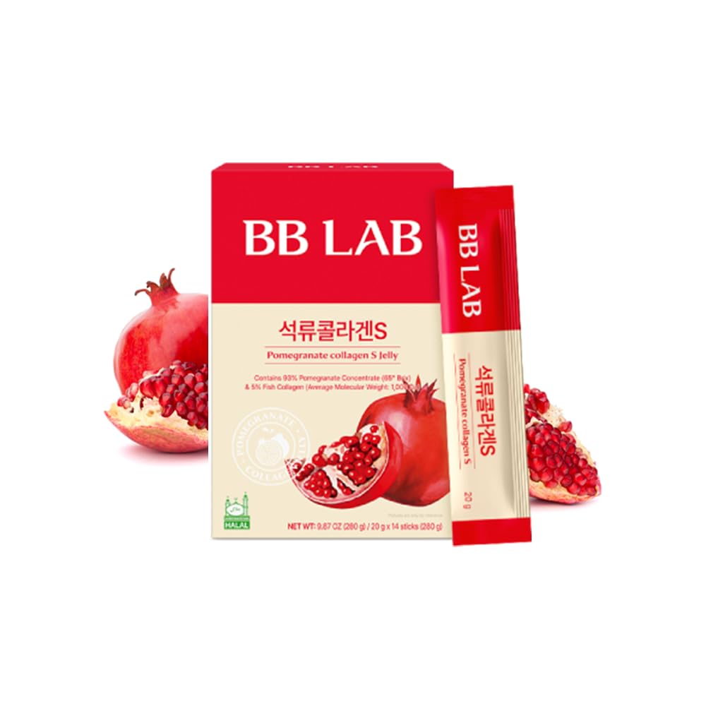 BB LAB grenade collagène S Jelly Halal, grenade collagène bâtons, grenade concentré 18 600mg, peu moléculaire de poisson collagène 1000mg, coréen collagène, grenade parfum