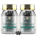 Schilddrüsen-Ergänzung – TriDexThyroTM Raw Desiccated Thyroid Complex 375 mg mit Bovine, Porcine & Ovine –120 Kapseln für Damen und Herren(2 Packung)