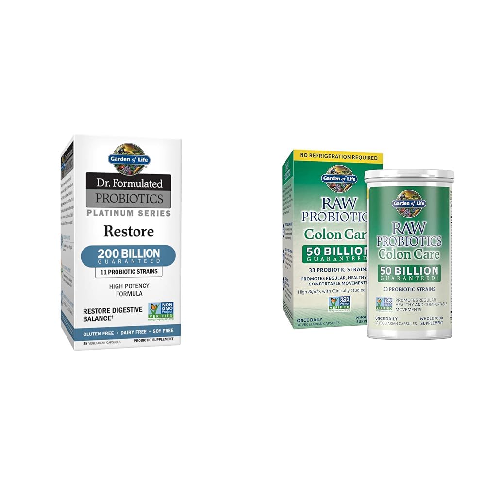 Garten des Lebens Dr. Formulierte Probiotics Platinum Serie 200 Billion CFU & RAW Probiotics Colon Care 50 Billion CFU