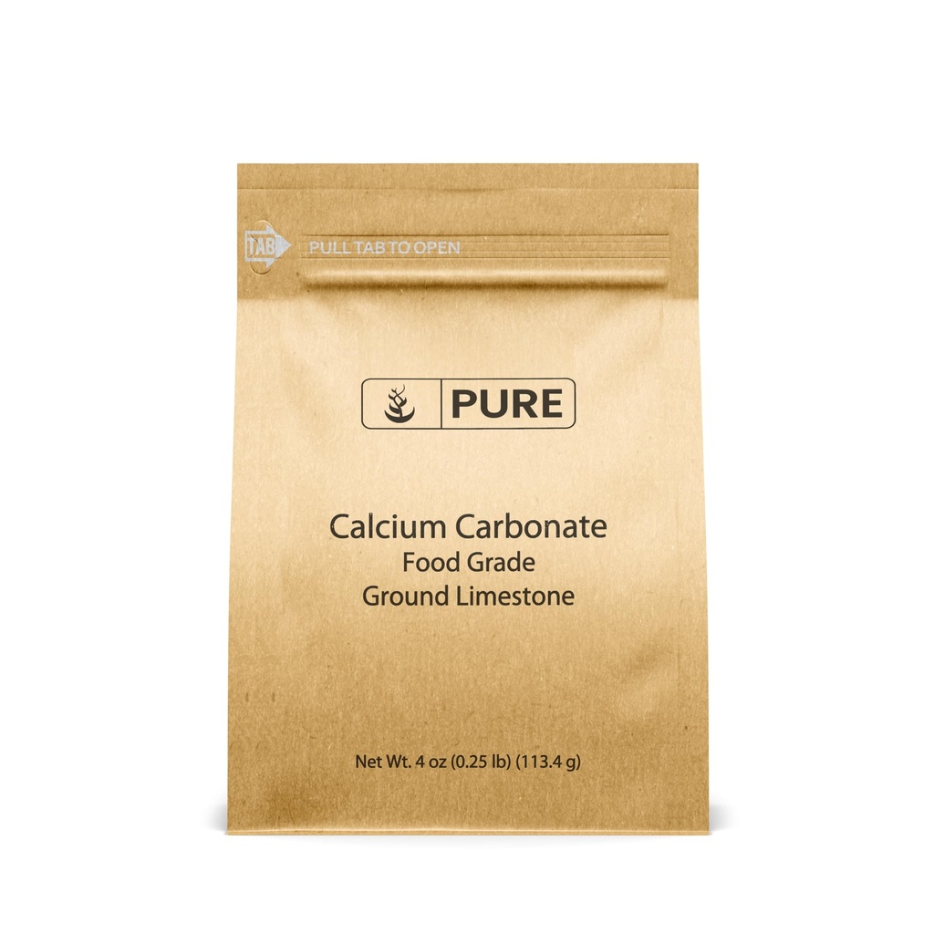 Reine Original Zutaten Calciumcarbonat (4 oz) Nahrungsergänzungsmittel, Lebensmittelkonservierungsmittel, Säureneutralisator