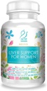 ACTIF Liver Unterstützung für Frauen mit 20+ Advanced Factors und Omega-3 - Non GMO, Made in USA, 90 Count