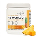 Type Zero Clean Stim Sans poudre de pré-entraînement + Booster à oxyde nitrique avec L-Citrulline Malate, Arginine AKG, Beta Alanine - Caféine et Stimulant Sans - Ananas Mango Flavor, 21 portions