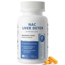 Supplément NAC 900 mg – Nettoyez le foie Détox et la réparation, antioxydant et santé cellulaire, Alcool Defense Support – Capsules N-acétyl Cysteine avec Thistle de lait, Curcuma, Dandelion et Artichaut – 120 Compte