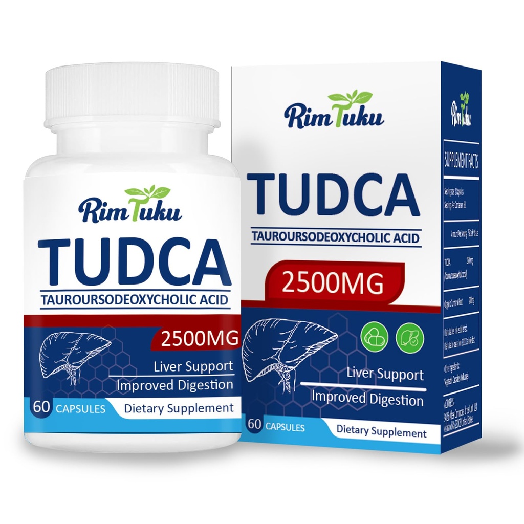 2500MG TUDCA Supplement - Gallensalze Leber Detox & Reinigen und Gallenblase Clease Health Formula Live Supplement 60 Kapseln