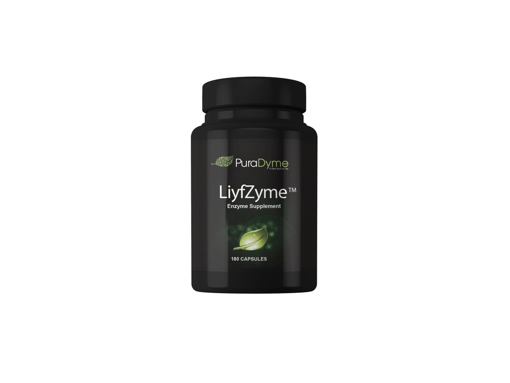LiyfZyme Plant Based Digestive Enzym Supplement - 180 Veggie Caps. PuraDyme von Lou Cornoa.