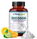 Complexe de Diosmin et Hespéridin FineLand, formule avancée Premium, 1000 mg, prise en charge du flux sanguin et de la circulation, 120 capsules, 100% végétalien, tout naturel