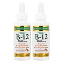 Nature's Bounty B-12 5000 mcg Sublingual Liquid Energy Health, 2 Fl Oz (2 Flaschen)