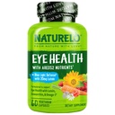 NATURELO Augenvitamine - AREDS 2 Formel Nährstoffe mit Lutein, Zeaxanthin, Vitamin C, E, Zink, Plus DHA - Ergänzung für trockene Augen, gesundes Sehen, Augenunterstützung - 60 vegane Kapseln