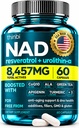 Supplément NAD 300Mg Extra Strength NMN Alternative Liposomal + Thé vert pour les femmes et les hommes avec Urolithine A, Resveratrol, CoQ10, Alpha acide lipoïque