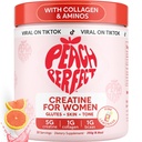 Peach Perfect Creatine für Frauen – Micronized Creatine Monohydrat Pulver mit BCAA & Collagen für Glute Strength Support, steigert Energie, Fokus, Stärke und Endurance – Pink Lemonade, 30 Servietten