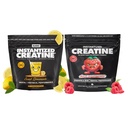 Gains dans la créatine instantanée en vrac monohydratée pour les femmes et les hommes, poudre de pré-entraînement soluble, soutient la construction musculaire, la force et la performance, la citronnade douce et la framboise aigre, 60 portions