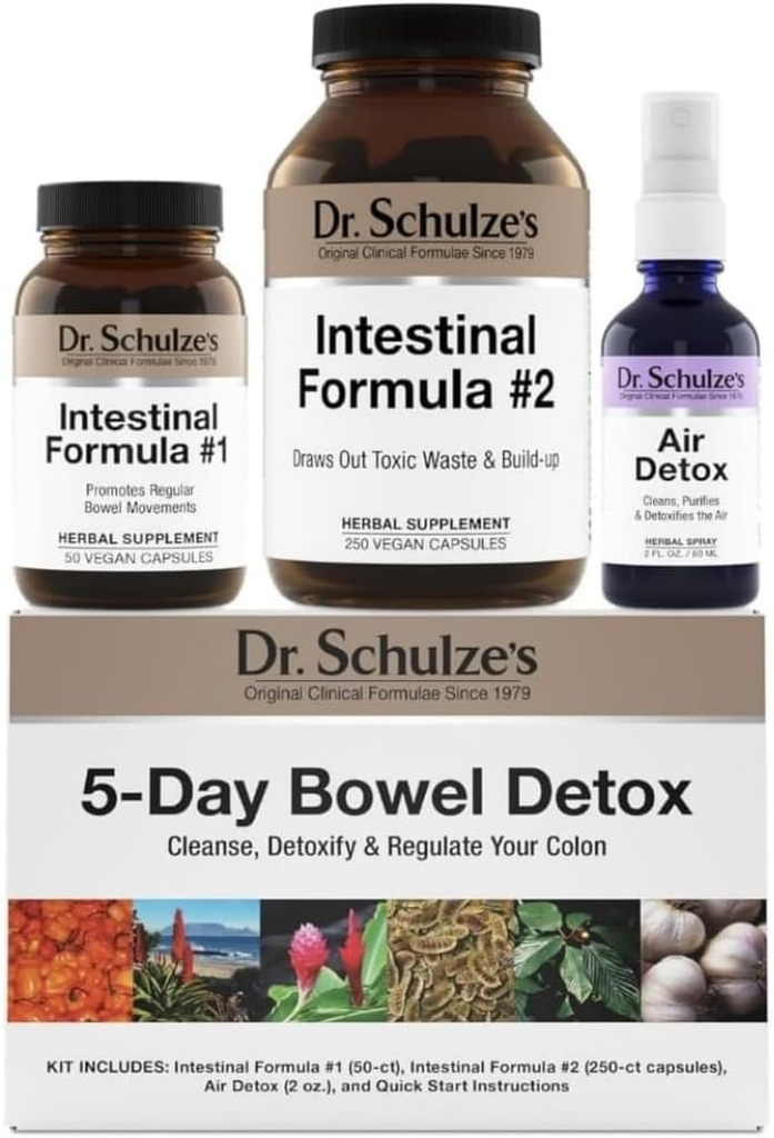 Dr. Schulze's | 5-Day Bowel Detox | Kräuter Colon Cleanse | May Improve Digestion | Promotes Gesunde Bewegungen | Packaging May Vary