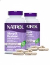 Natrol Sleep & Restore Capsules with Magnesium Glycinate 100mg, GABA, Essential for Your Ultimate Restorative Sleep, Melatonin-Free, 30 Day Supply, 60 Capsules (Pack of 2)