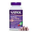 Natrol Ultra Sleep 3-en-1 100% sans médicament mélange d'aide au sommeil avec la mélatonine, le GABA et les botaniques, complément alimentaire, la formation de non-Habit, 30 comprimés rapidement dissous