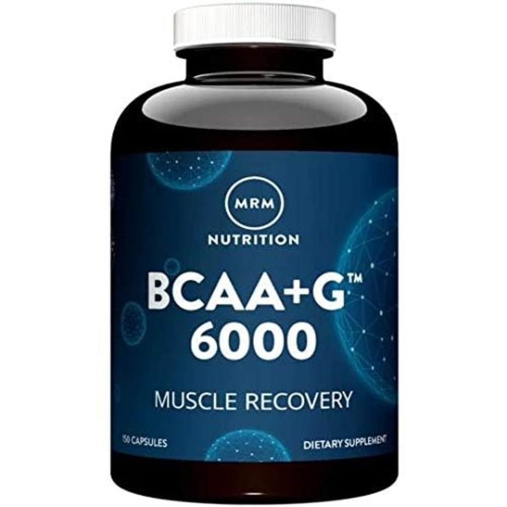 MRM Nutrition BCAA+ Muscle Recovery 6000 mg - für Frauen und Männer - 6g Aminosäuren pro Servieren, Recovery Supplement Complex mit L-Glutamin, Vegan, Glutenfrei - 25 Servierungen