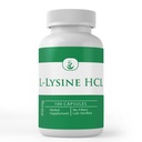 INGRÉDIENTS ORIGINAUX L-Lysine HCL (100 Capsules) Toujours pur, sans additifs ou remplisseurs, laboratoire vérifié