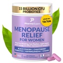 Suppléments pour la ménopause naturelle pour les femmes - Suppléments pour l'équilibre hormonal, le ballonnement et les swings d'humeur