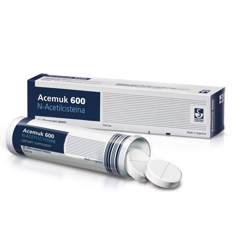 N-Acetylcystein (NAC) 600mg - Unterstützt Atmungsaktive Gesundheit, Immunfunktion, Leber- & Nieren-Detox - Potent Antioxidant, leicht zu absorbieren - 20 Tabletten (1-Pack)