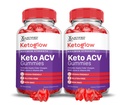 (2 Pack) Keto Glow Keto ACV Gummies Advanced Formula 1000MG Ketoglow Keto Gummies Apfel Apfelessig Formuliert mit Granatapfel-Essigpulver B12 Vegan Non GMO 120 Gummys