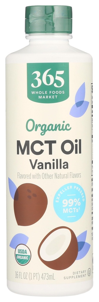365 von Whole Foods Market, Organic Vanilla MCT Oil, 16 Fl Oz