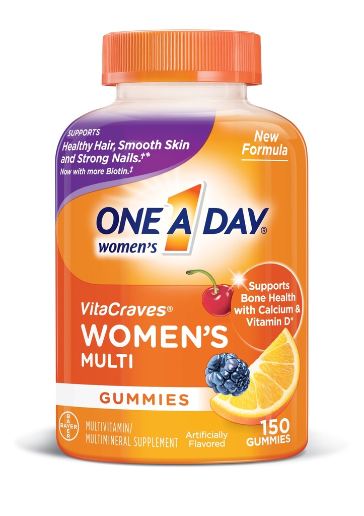 Multivitamine, supplément aux vitamines A, C, E, B1, B2, B6, B12, Biotine, Calcium et vitamine D, 150 nombre