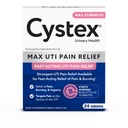 Cystex Maximum-Strength UTI Schmerzlinderung Tabletten - 99,5 mg Phenazopyridin HCl für schnelles Relief von Burning & Bladder Discomfort - 24-Count
