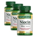 Nature's Bounty Niacin 500mg Flush Free, Cellular Energy Support, Supports Nervous System Health, 120 Capsules (Pack of 3)