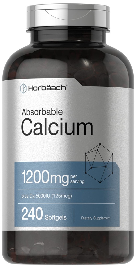 Horbäach Calcium 1200 mg avec Vitamine D3.